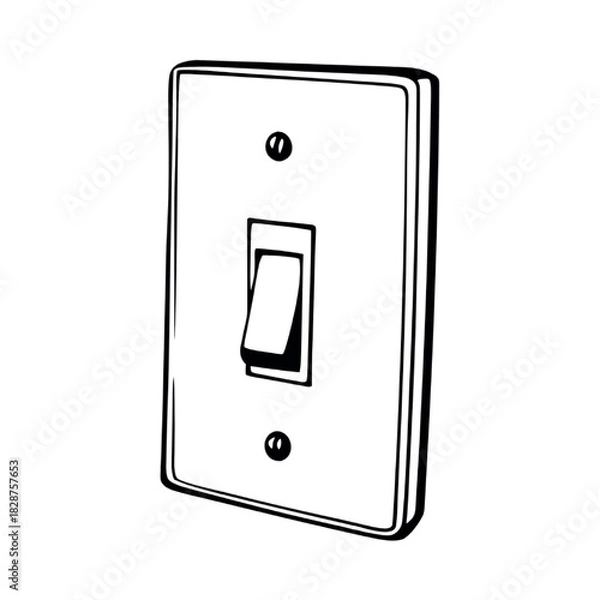 Obraz switch on the wall