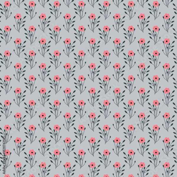 Obraz Cute floral seamless pattern