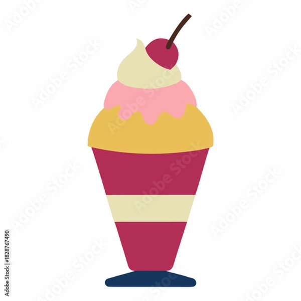 Obraz ice cream vector illustration