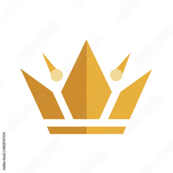 Obraz golden crown vector illustration