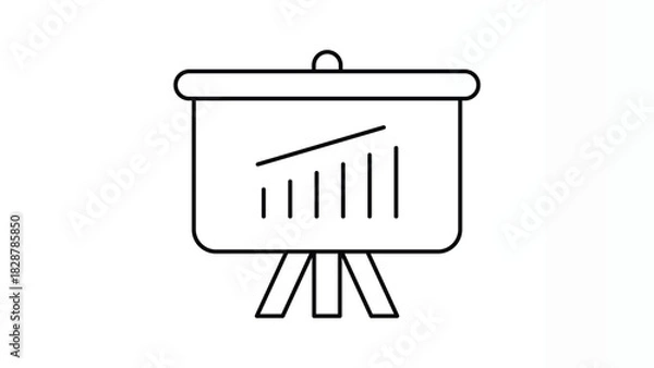 Obraz Analytics Whiteboard with Business Data, Charts, and Strategic Planning Elements