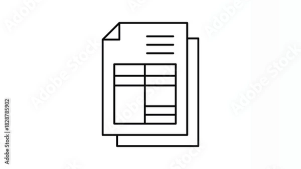 Fototapeta Stack of Business Documents for Reports, Contracts, Paperwork, and Corporate Records