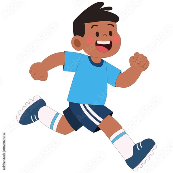 Fototapeta Running Boy