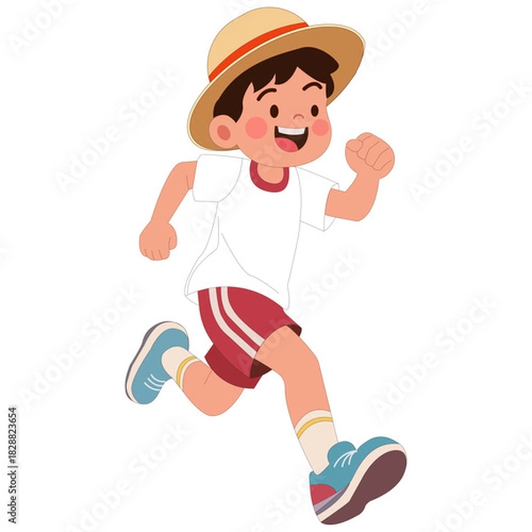 Fototapeta Running Boy