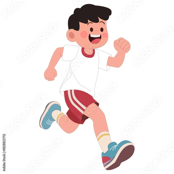 Fototapeta Running Boy