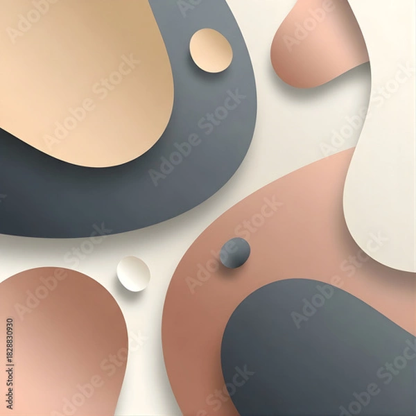 Fototapeta abstract background with circles