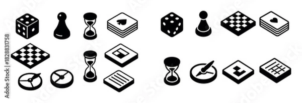 Obraz Board Game Icons
