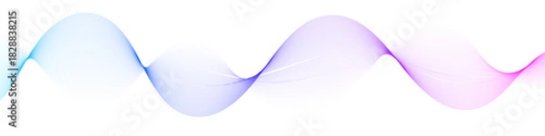 Obraz Dynamic gradient wave pattern for a modern, flowing design in vibrant colors