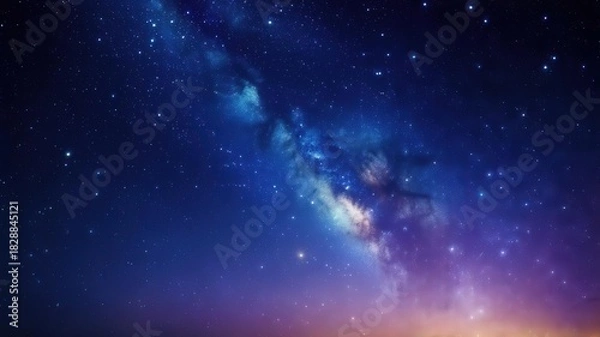 Fototapeta starry night sky