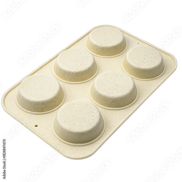 Obraz Round silicone mold for baking or crafts on transparent background