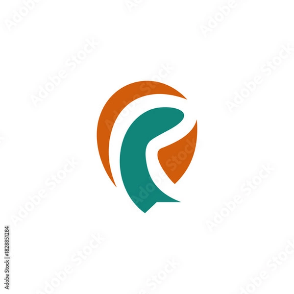 Obraz Abstract Nature Flow Logo 