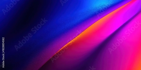 Obraz Bright and vibrant waves of color in shades of blue and pink