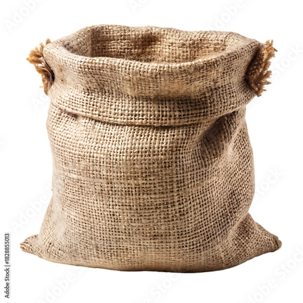 Obraz Burlap Sack isolated on transparent background