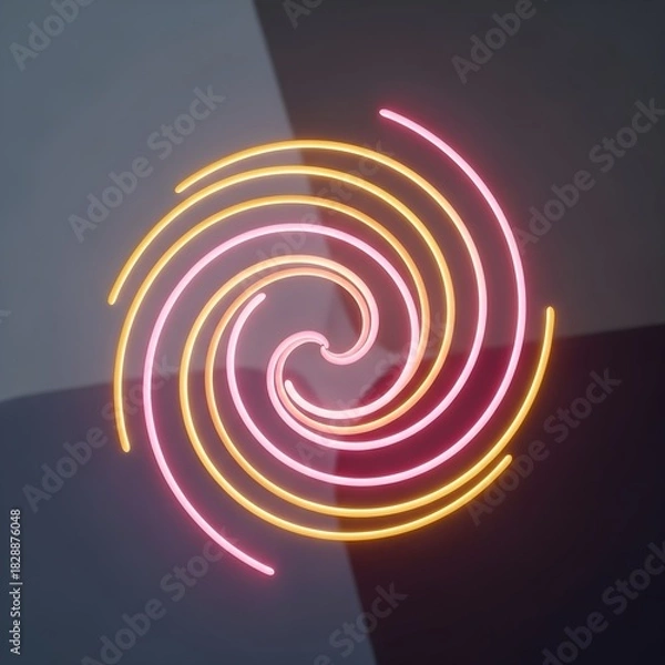 Fototapeta Intricate glass knot sculpture with iridescent reflections, symbolizing complexity and interconnectedness
