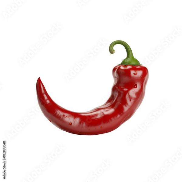 Obraz Untitled deSingle red chili pepper isolated on transparent backgroundsign - 20