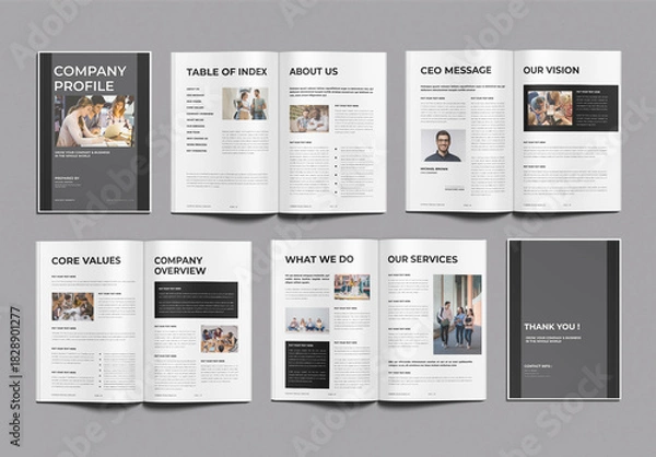 Obraz Company Profile Template Design