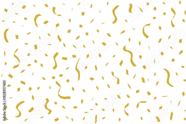 Obraz Gold Confetti Celebration Background on Black Luxury Party Pattern