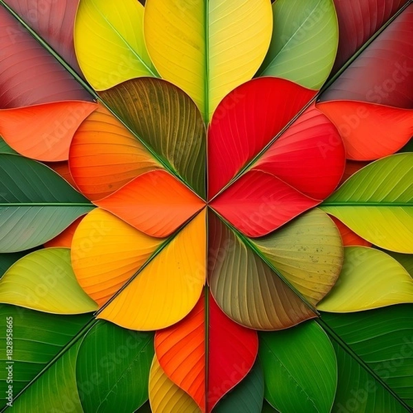 Obraz colorful leaves background
