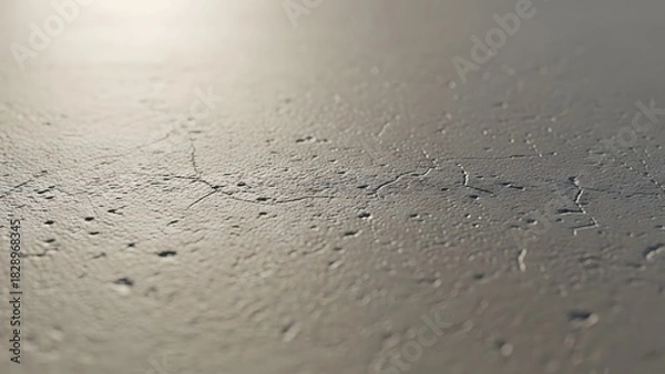 Fototapeta Close Up of Smooth Light Gray Concrete Surface with Textured Cracks and Subtle Shadows