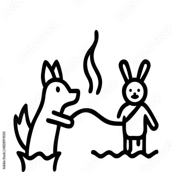 Obraz Colorful abstract geometric design with text elements