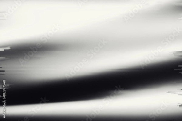 Obraz Abstract classy black and white line background with glitch effect