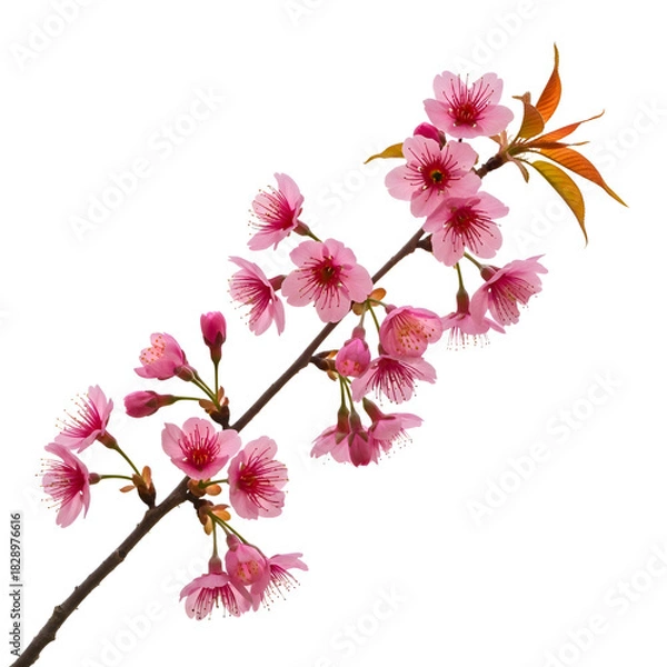 Obraz Delicate Pink Cherry Blossoms on a Branch
