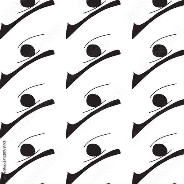 Obraz  Geometric seamless pattern background mandala motif 