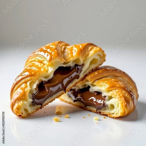 Obraz croissant with chocolate