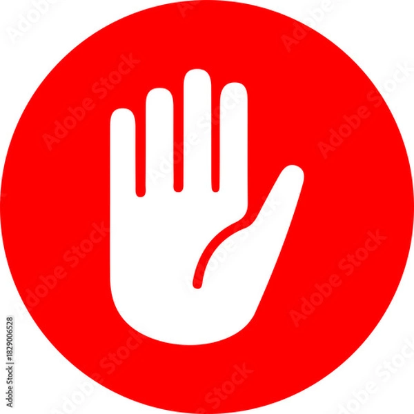 Fototapeta Stop Sign PNG – High Quality Stop Symbol on White Background (Transparent PNG)