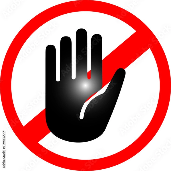 Fototapeta Stop Sign PNG – High Quality Stop Symbol on White Background (Transparent PNG)