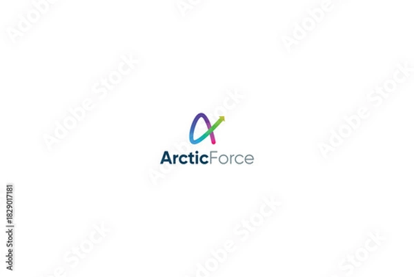 Obraz Letter A modern colorful dynamic logo