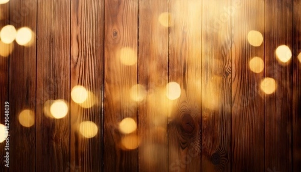 Fototapeta Warm Vertical Abstract Blurry Wooden Texture Background With Golden Light Streaks