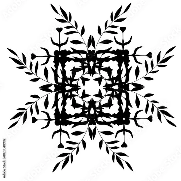 Obraz  Geometric seamless pattern background mandala motif 