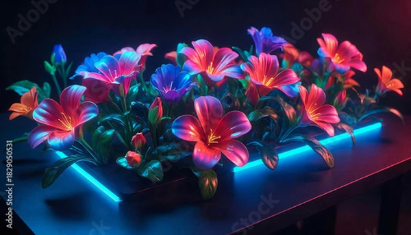 Obraz Various beautiful flowers on the background