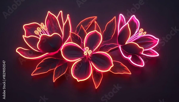 Obraz Various beautiful flowers on the background