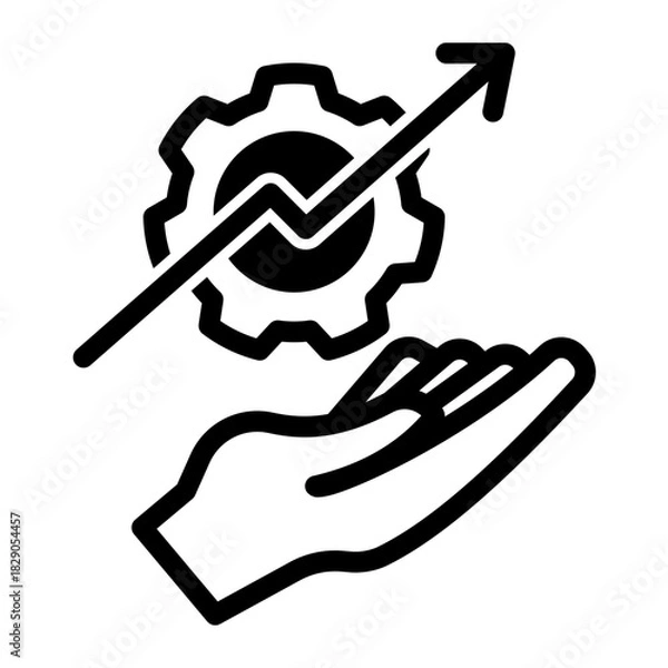 Fototapeta Service Performance Productivity Development Icon from Customer Assessment Collection (Mixed style)