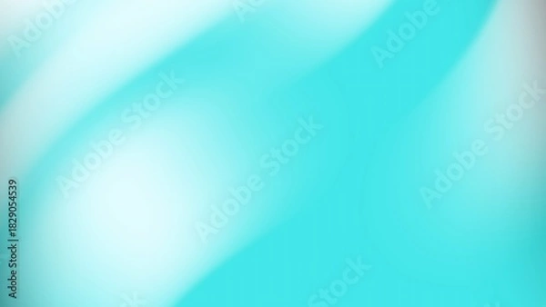 Obraz Abstract background gradient turquoise aqua waves smooth