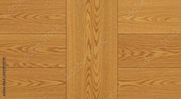 Fototapeta Warm Oak Wood Flooring Pattern for Interior Design Projects.