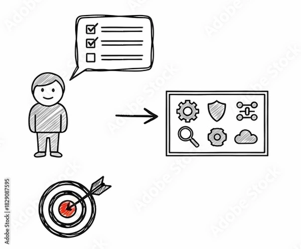 Fototapeta From Plan to Precision