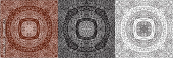 Fototapeta Boho simple seamless design