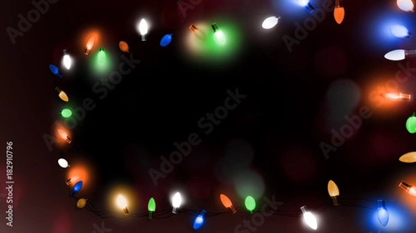 Obraz Vintage Blinking Lights Overlay