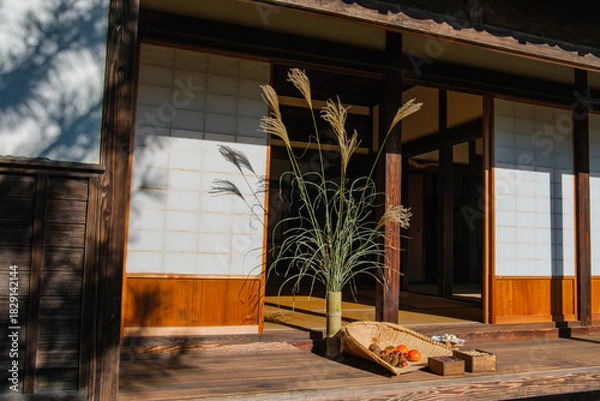 Obraz 古民家のお供え