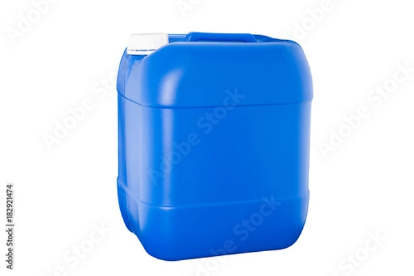 Obraz Blue plastic container isolated