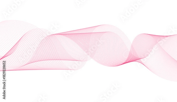 Obraz Abstract. Digital frequency track equalizer. Stylized line art background. lines created using blend tool. Vector design.