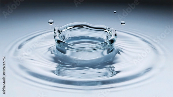 Obraz Water droplet creating ripple effect