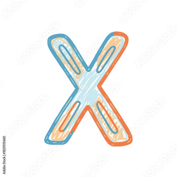 Obraz Playful Hand-Drawn Icon Vector Illustration for Creative Design Projects