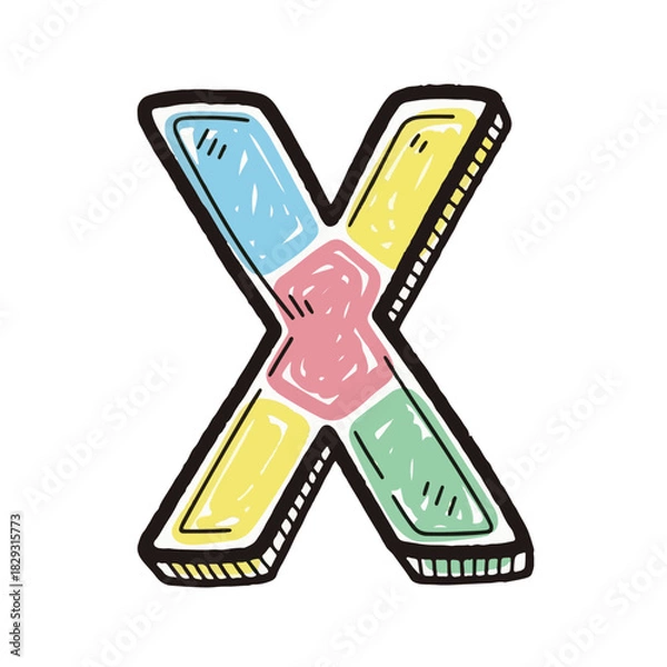 Obraz Playful Hand-Drawn Icon Vector Illustration for Creative and Fun Design Projects