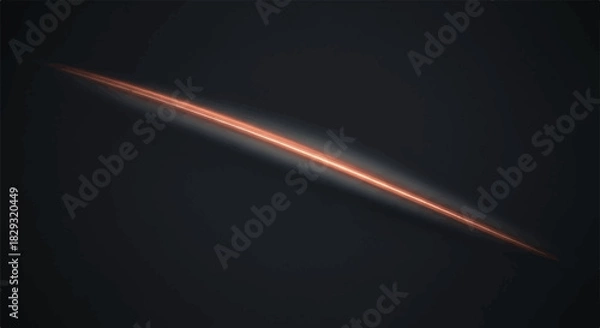 Obraz Dark Abstract Background with Glowing Orange Light Beam