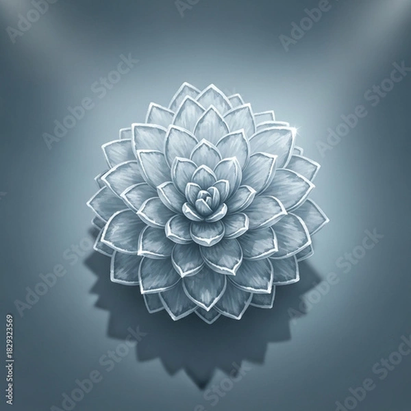 Obraz 차가운 화이트 선인장