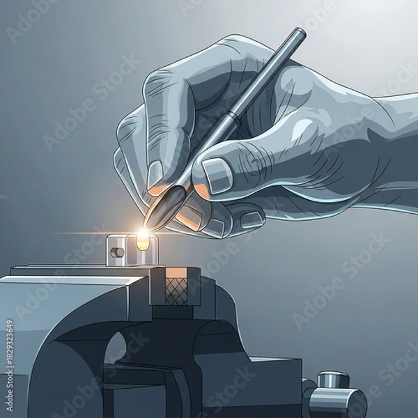 Obraz 정성스럽게 피조물을 다듬고 있는 장인의 손길